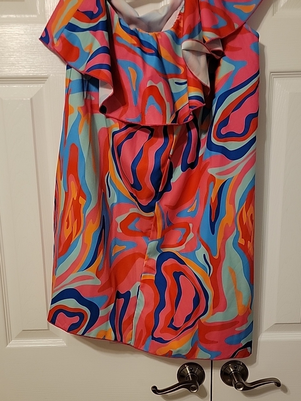 Vibrant Multicolor Ruffle Sundress